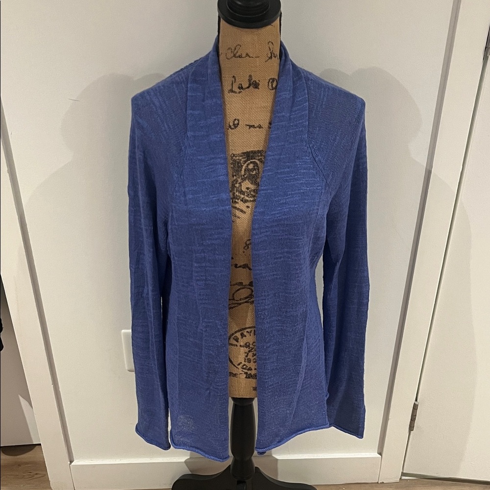 Lilly Pulitzer purple blue open front  Cardigan